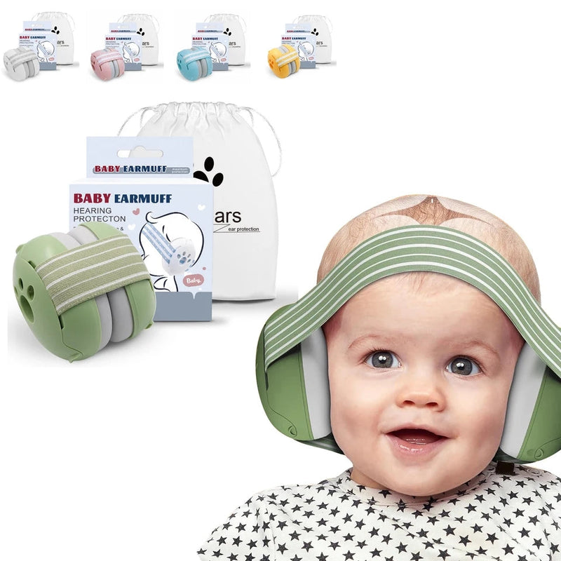 Proteção Auricular para Bebês: Conforto e Segurança Contra Ruídos, Melhorando o Sono do Seu Pequeno!